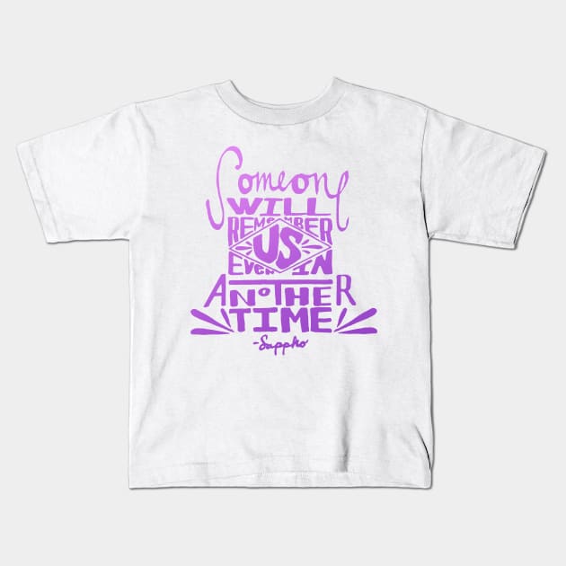 Sappho Kids T-Shirt by okjenna